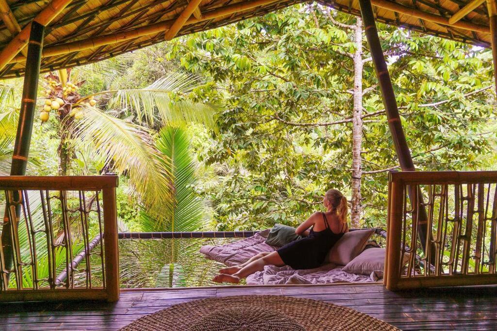 Villa Eco Bamboo Island Bali - Bamboo House #4 Selat Esterno foto