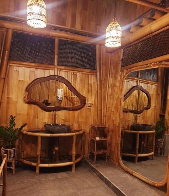 Villa Eco Bamboo Island Bali - Bamboo House #4 Selat Esterno foto