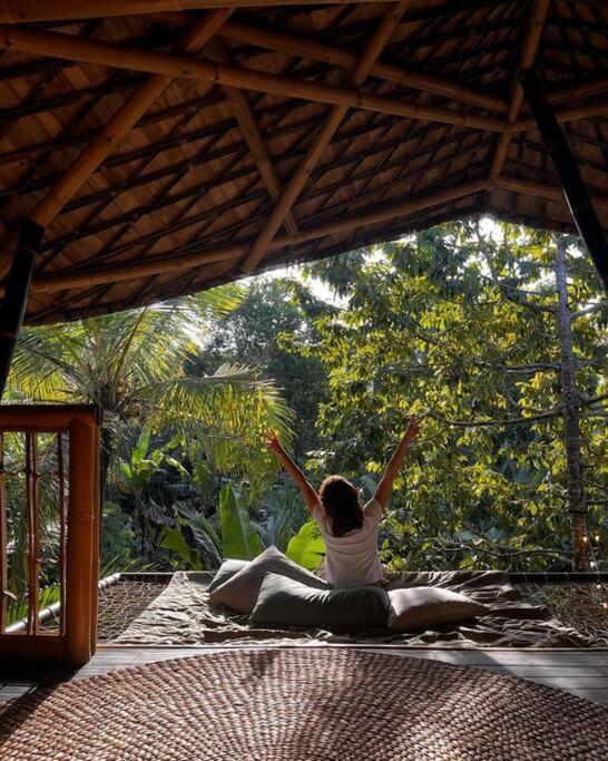 Villa Eco Bamboo Island Bali - Bamboo House #4 Selat Esterno foto