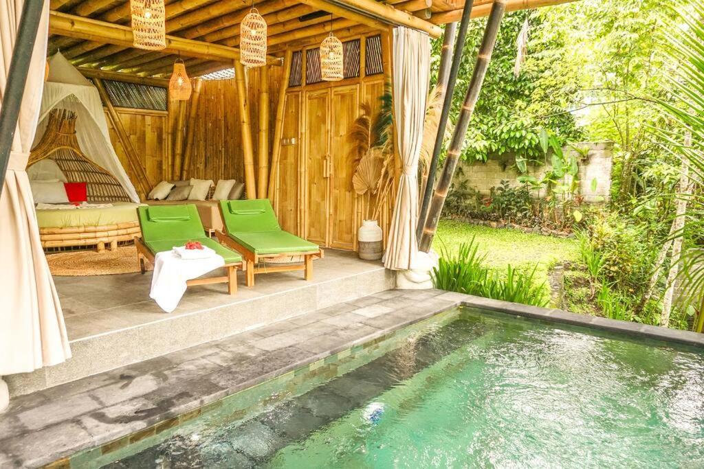 Villa Eco Bamboo Island Bali - Bamboo House #4 Selat Esterno foto